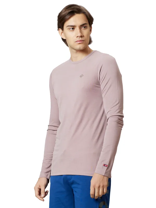 Being Human Clothing Men Regular Fit Crew Neck T-Shirts-Pink