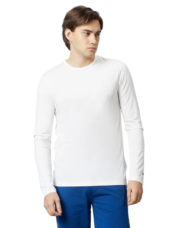 Being Human Clothing Men Regular Fit Crew Neck T-Shirts-White