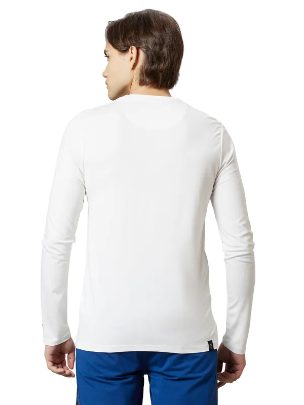 Being Human Clothing Men Regular Fit Crew Neck T-Shirts-White