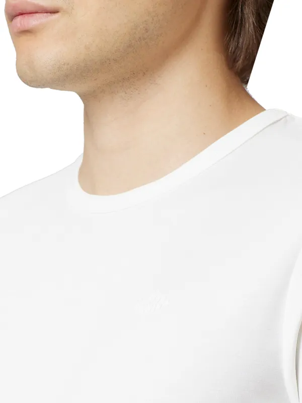 Being Human Clothing Men Regular Fit Crew Neck T-Shirts-White
