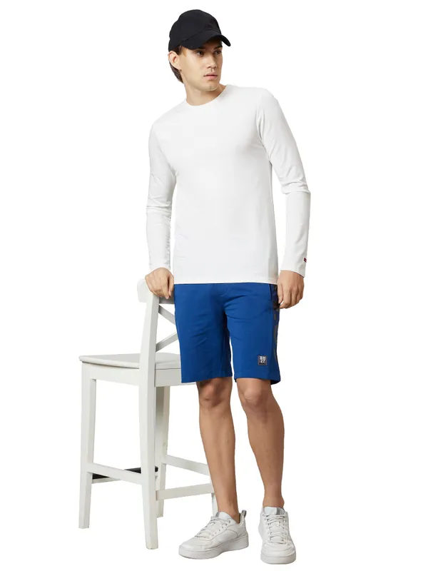 Being Human Clothing Men Regular Fit Crew Neck T-Shirts-White