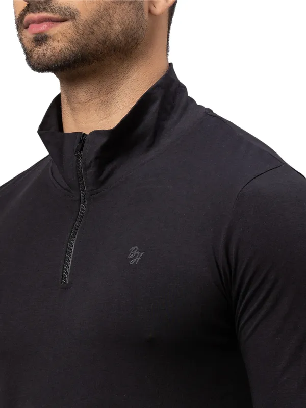 Being Human Clothing Men Regular Fit Crew Neck T-Shirts-Black