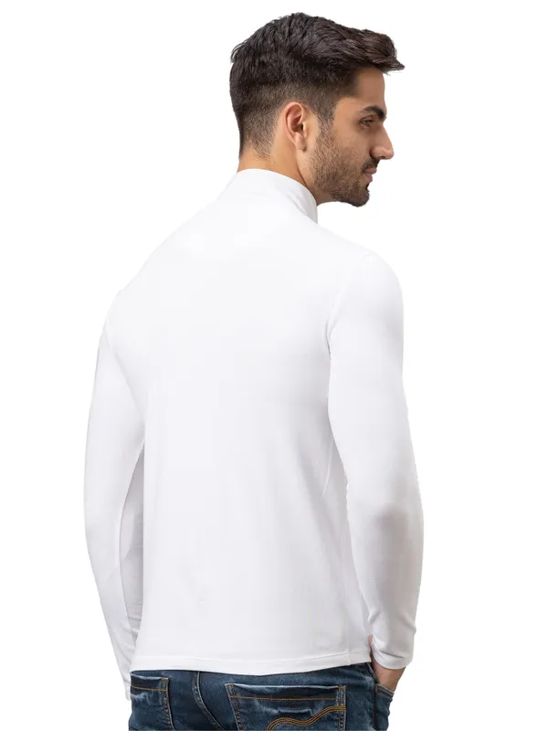 Being Human Clothing Men Regular Fit Crew Neck T-Shirts-White