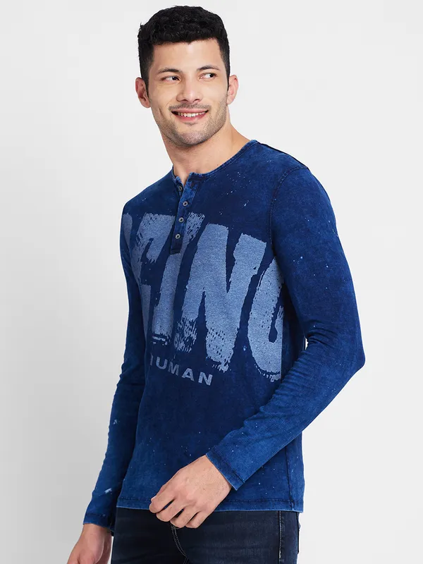 Being Human Men  T-Shirts-Indigo