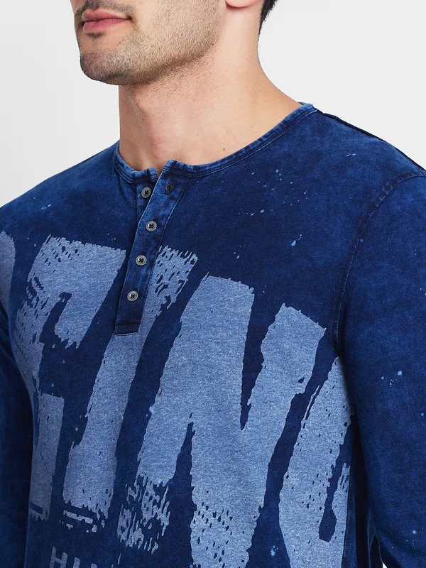Being Human Men  T-Shirts-Indigo