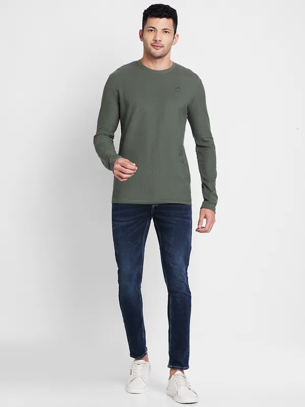 Being Human Men  T-Shirts-Forest Green