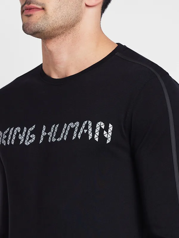 Being Human Men  T-Shirts-Black