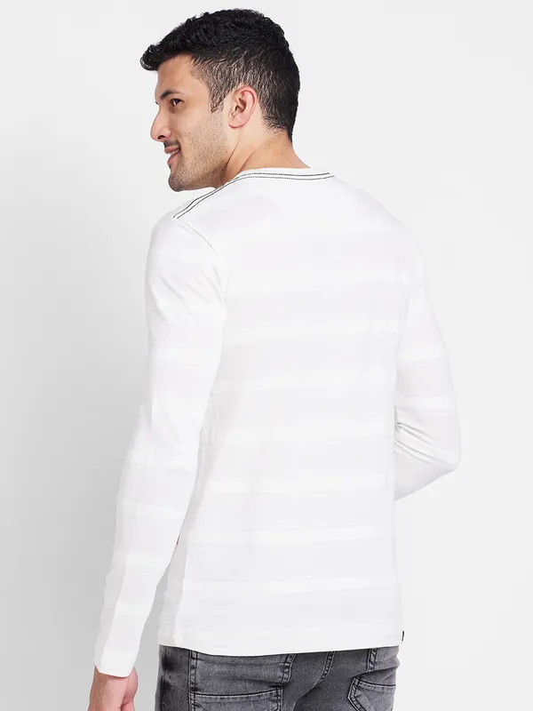 Being Human Clothing Men Regular Fit Crew Neck T-Shirts-White