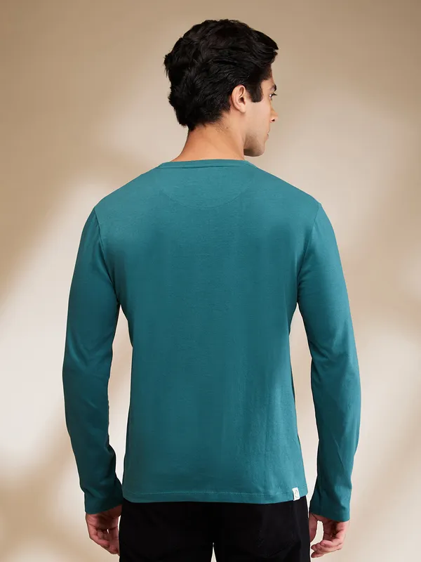 Being Human Mens-Top Crew Neck Deep Emerald