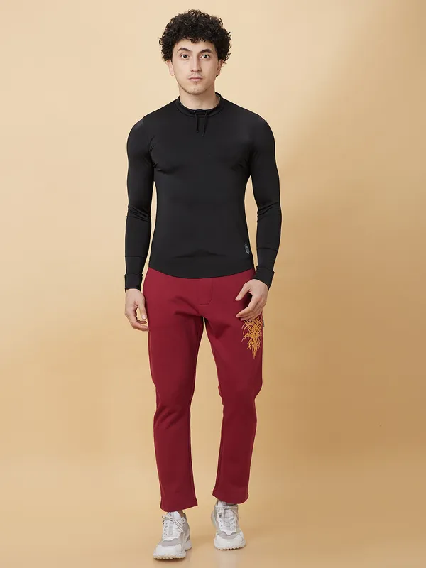 Being Human Clothing Mens-Top Crew Neck Black