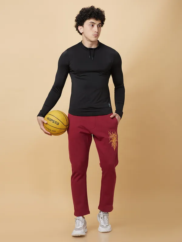 Being Human Clothing Mens-Top Crew Neck Black