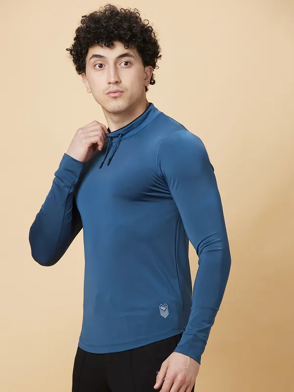 Being Human Clothing Mens-Top Crew Neck Sea Port