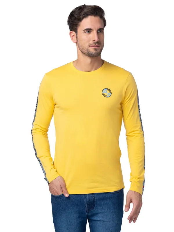 Being Human Regular Fit Men Crew Neck T-Shirts-Mimosa