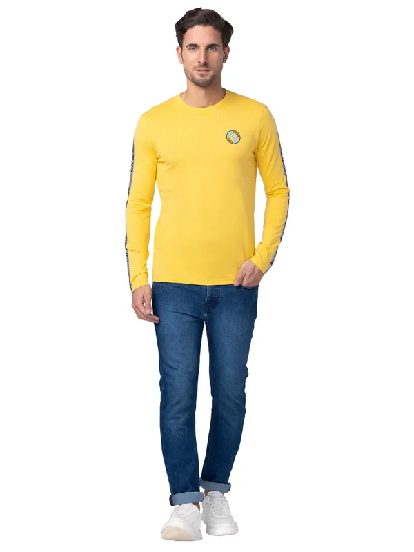 Being Human Regular Fit Men Crew Neck T-Shirts-Mimosa