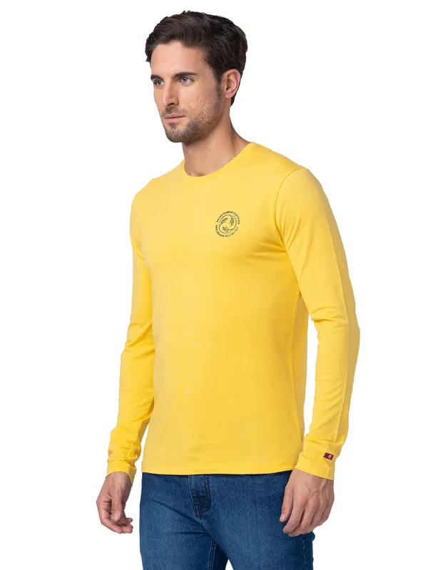 Being Human Clothing Men Regular Fit Crew Neck T-Shirts-Mimosa