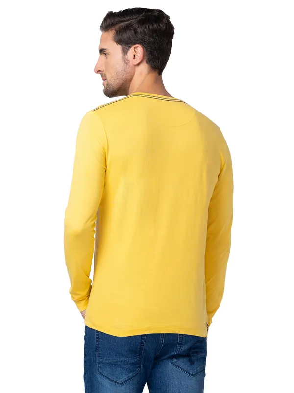 Being Human Clothing Men Regular Fit Crew Neck T-Shirts-Mimosa