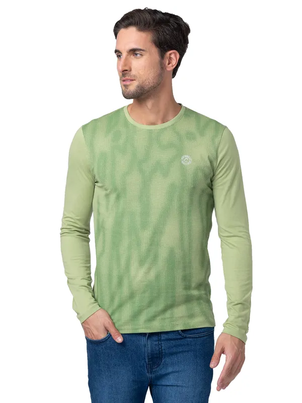 Being Human Regular Fit Men Crew Neck T-Shirts-Tarragon