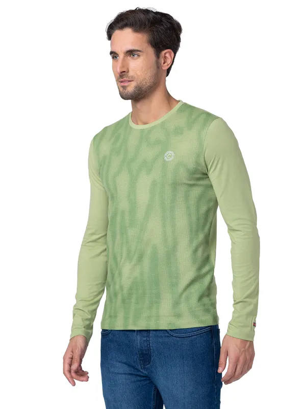 Being Human Regular Fit Men Crew Neck T-Shirts-Tarragon
