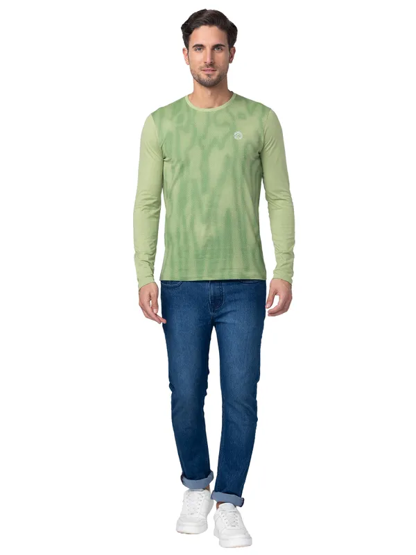 Being Human Regular Fit Men Crew Neck T-Shirts-Tarragon