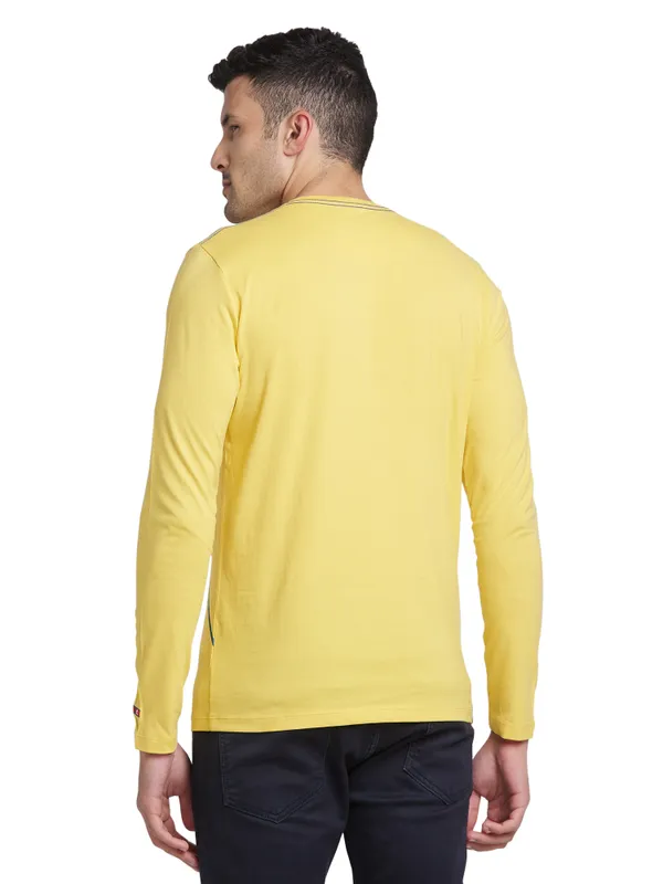 Being Human Clothing Men Regular Fit Crew Neck T-Shirts-Mimosa