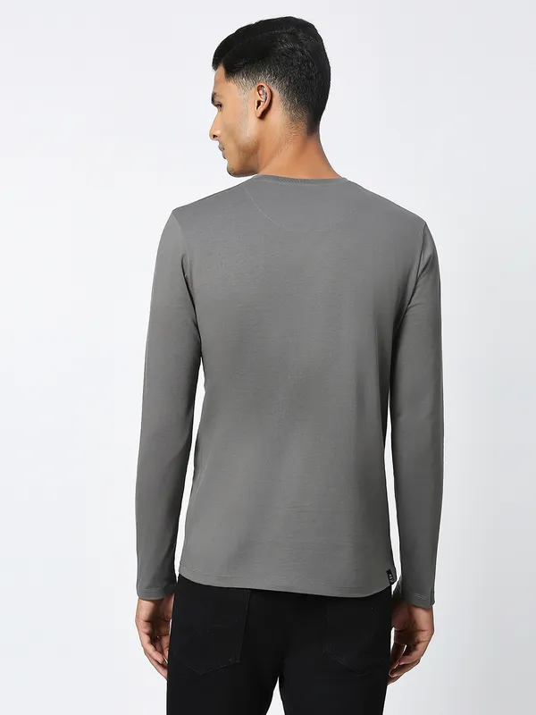 Being Human Clothing Men  T-Shirts-Gunmetal