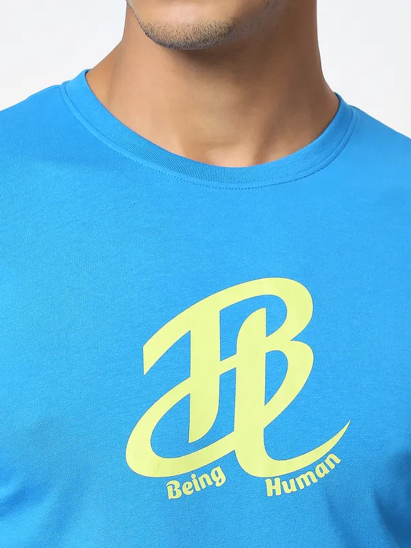 Being Human Clothing Men  T-Shirts-Blue