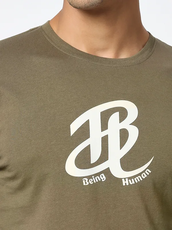 Being Human Clothing Men  T-Shirts-M Green