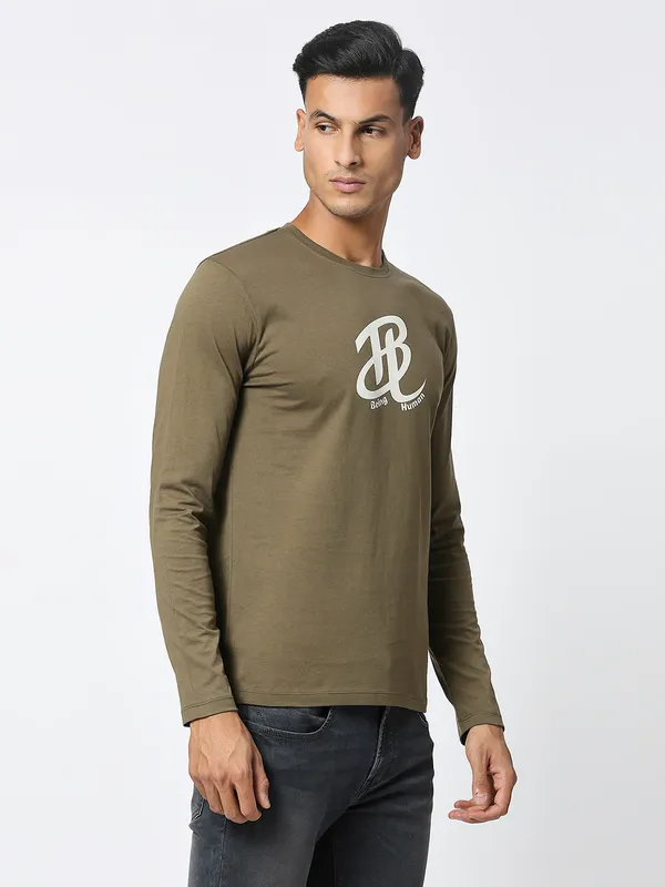 Being Human Clothing Men  T-Shirts-M Green