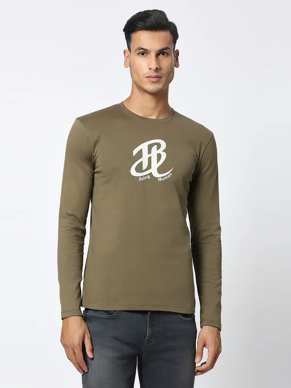 Being Human Clothing Men  T-Shirts-M Green