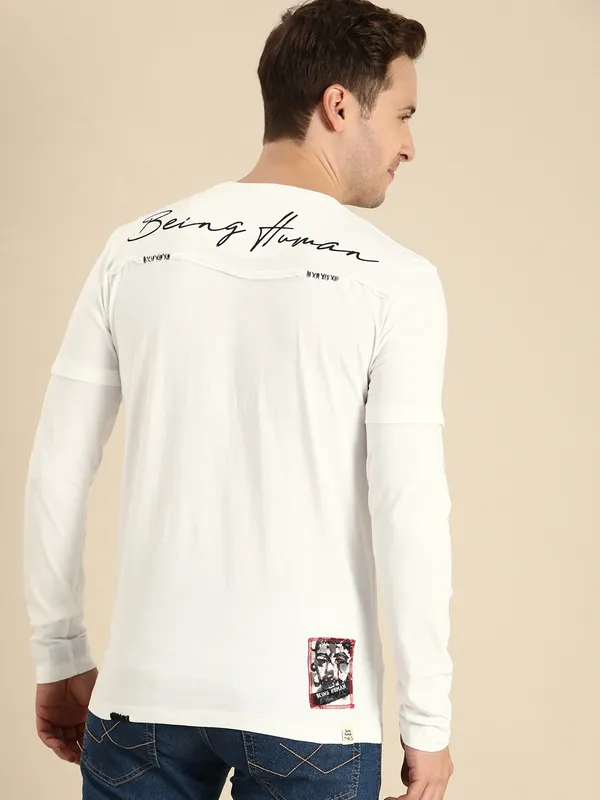 Being human shop white t shirt