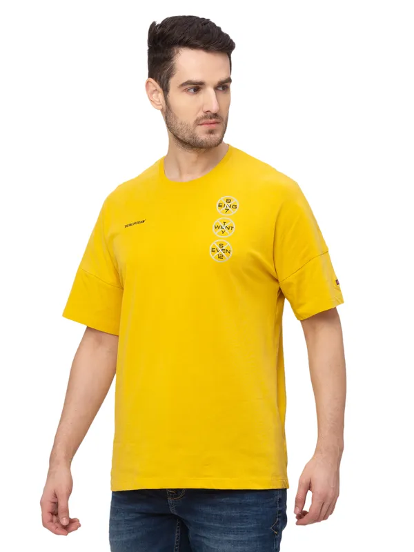 Being Human Clothing Men Regular Fit Crew Neck T-Shirts-Sulfer