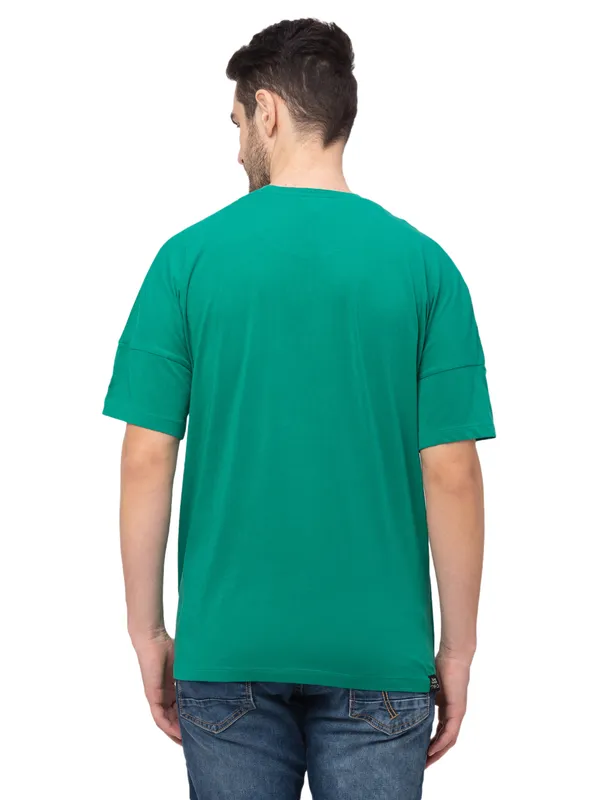 Being Human Clothing Men Regular Fit Crew Neck T-Shirts-Vivid Green