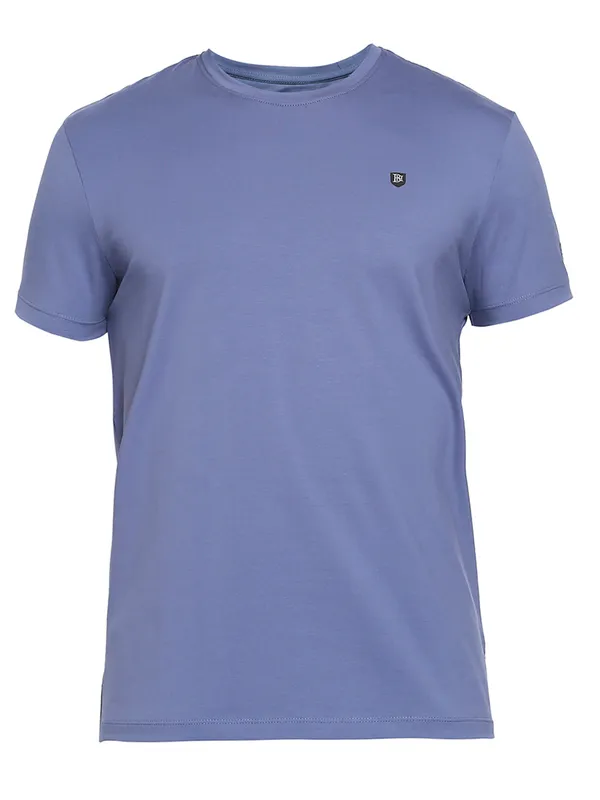 Being Human Slim Fit Men Crew Neck T-Shirts-Blue