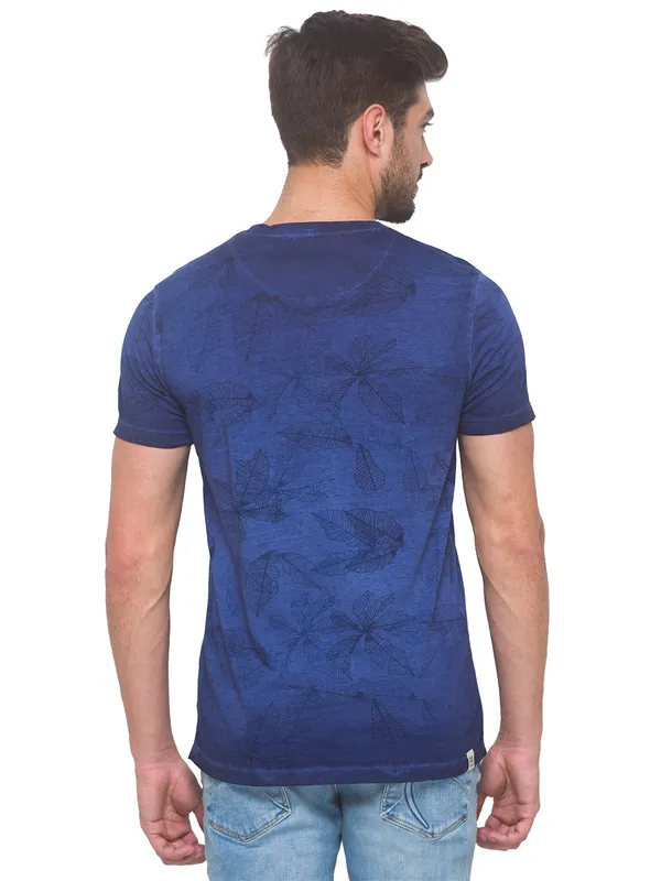 Being Human Clothing Men Slim Fit Crew Neck T-Shirts-Forest Green