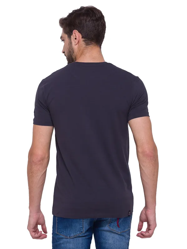 Being Human Regular Fit Men Crew Neck T-Shirts-Charcoal