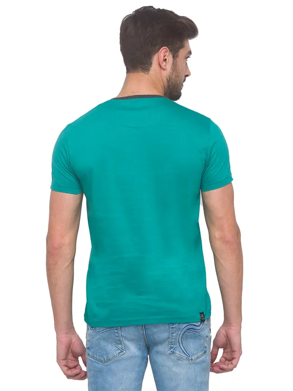 Being Human Slim Fit Men Crew Neck T-Shirts-Pale Pink