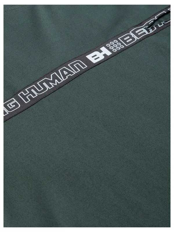 Being Human Regular Fit Men Crew Neck T-Shirts-Bayberry