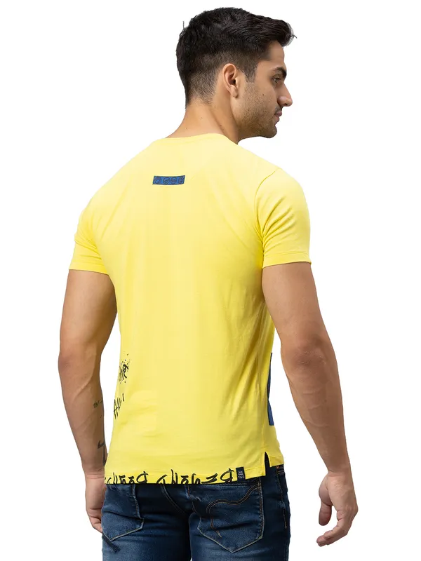 Being Human Clothing Men Regular Fit Crew Neck T-Shirts-Breezy Sun