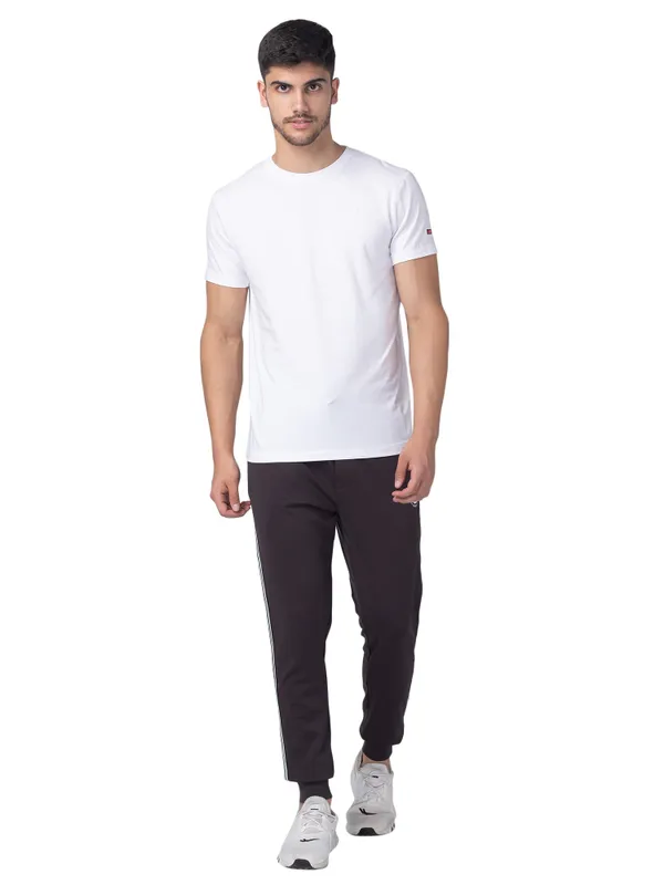 Being Human Regular Fit Men Crew Neck T-Shirts-White