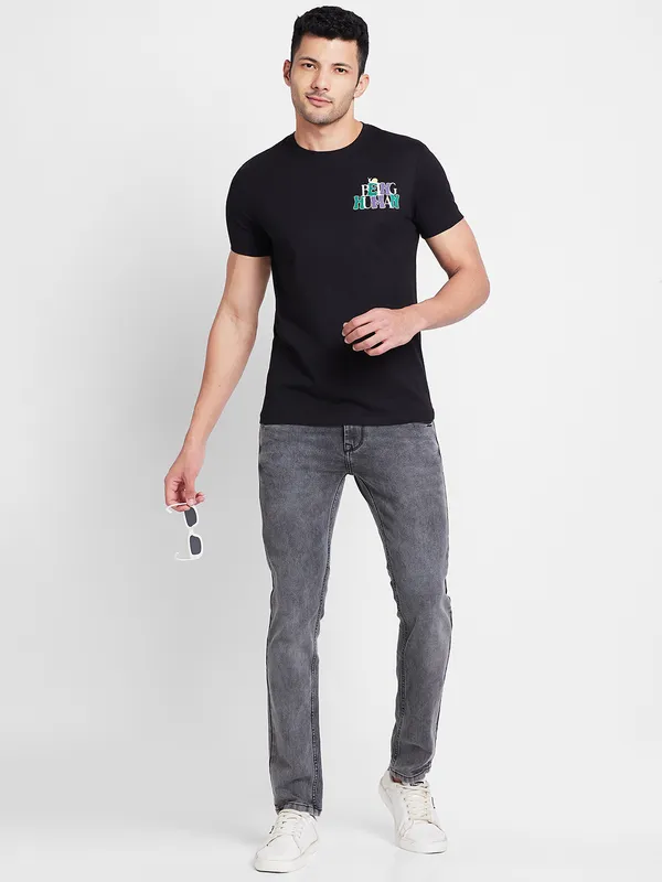Being Human Clothing Men  T-Shirts-Black