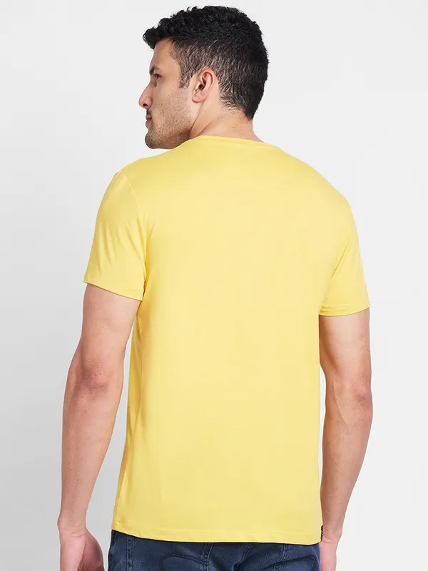 Being Human Clothing Men  T-Shirts-Yellow