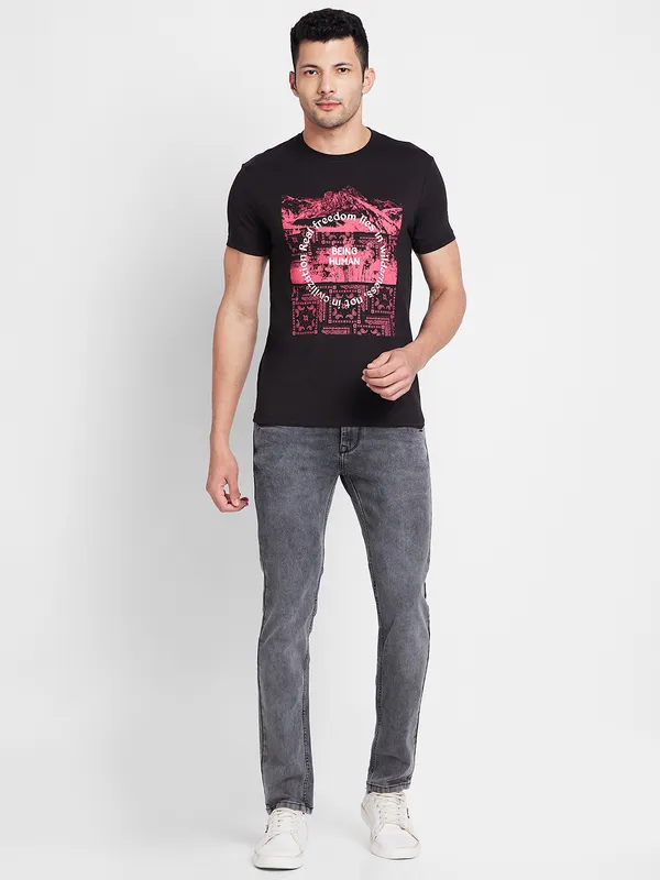Being Human Clothing Men  T-Shirts-Black