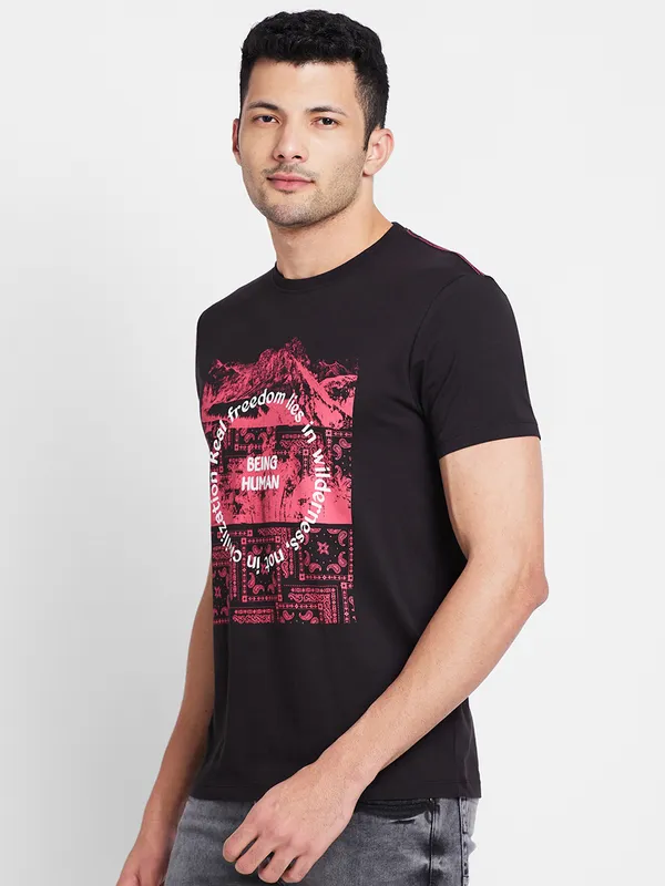 Being Human Clothing Men  T-Shirts-Black