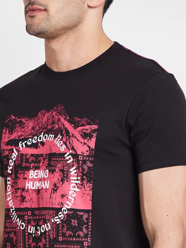 Being Human Clothing Men  T-Shirts-Black