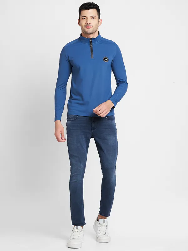 Being Human Clothing Men  T-Shirts-Navy
