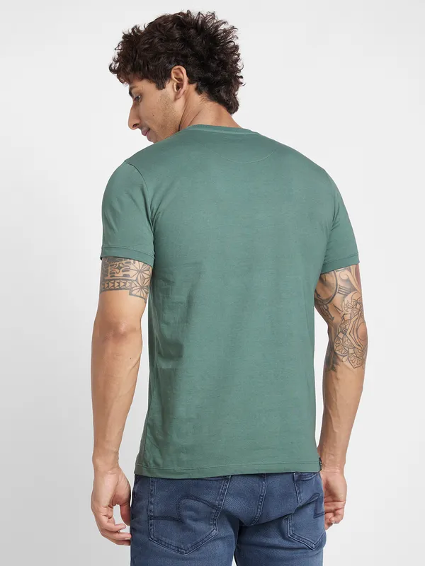 Being Human Clothing Men  T-Shirts-Forest Green