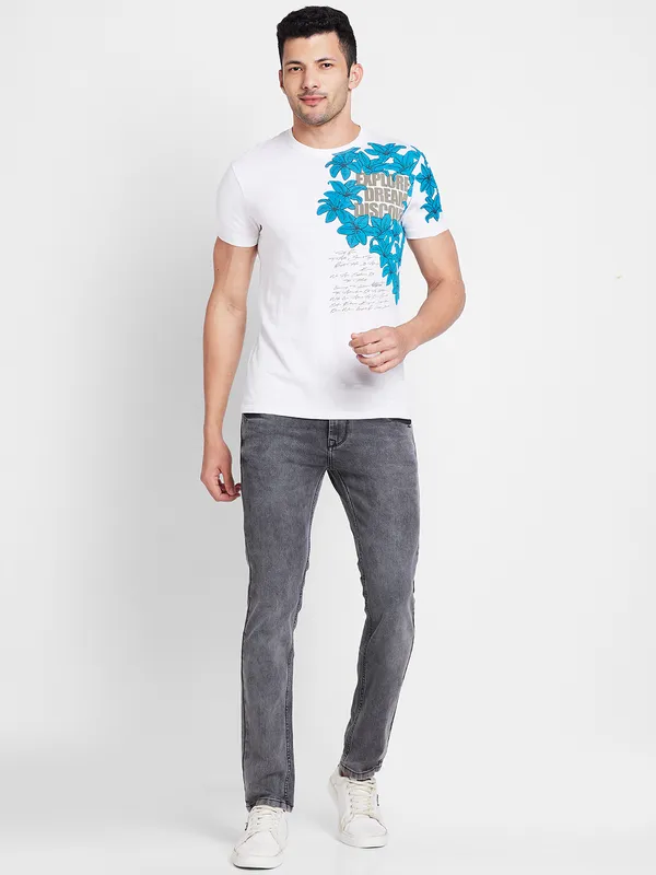 Being Human Men  T-Shirts-White