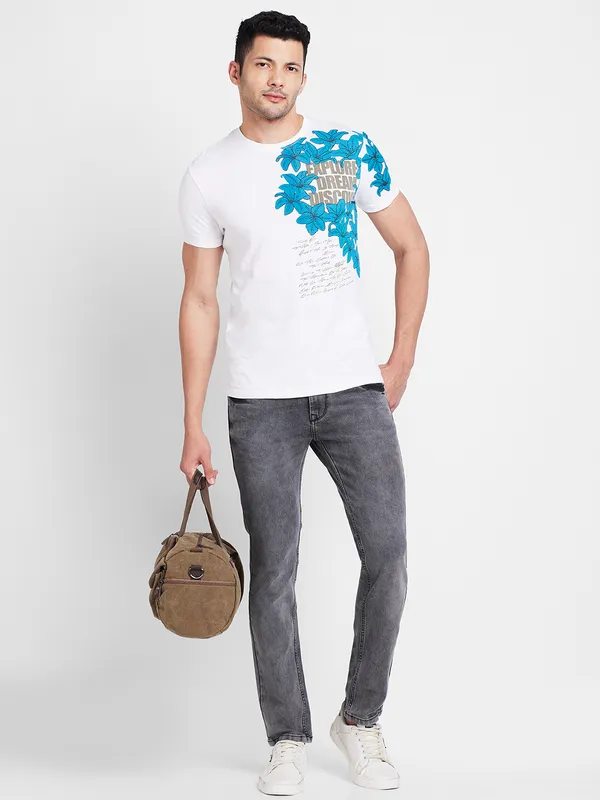 Being Human Men  T-Shirts-White