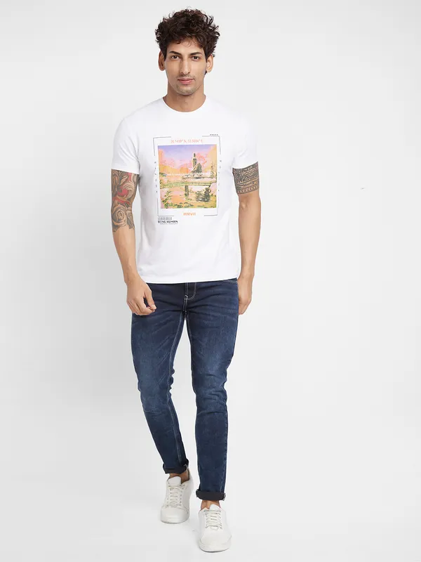 Being Human Clothing Men  T-Shirts-White
