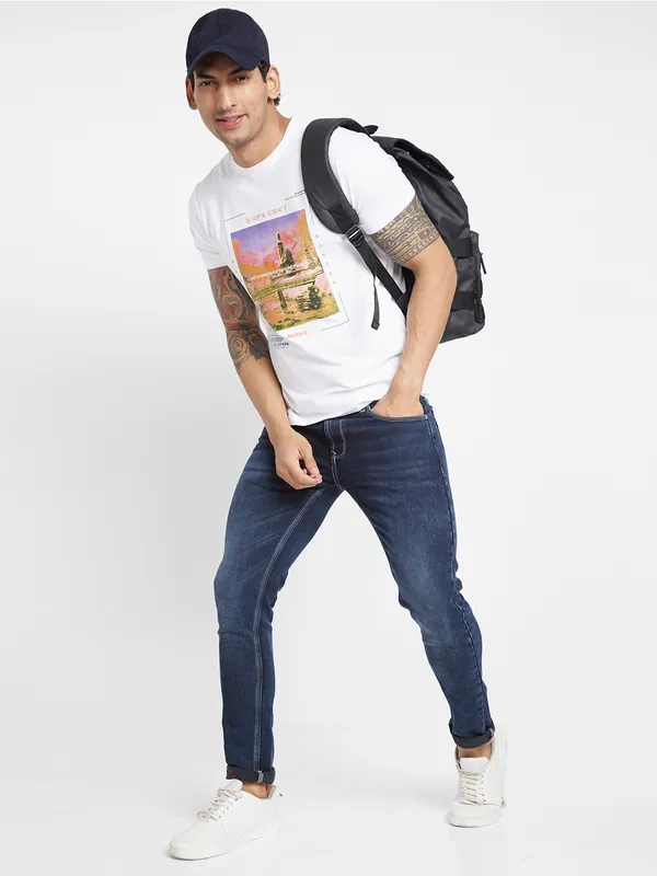 Being Human Clothing Men  T-Shirts-White